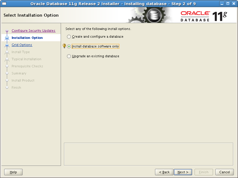 Screenshot-Oracle Database 11g Release 2 Installer - Installing database - Step 2 of 9